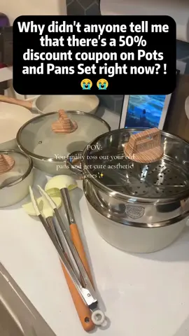 yall need this pots and pans set!Now there's a big discount！#foryoupage#tiktokshop#fyp#finegoods 