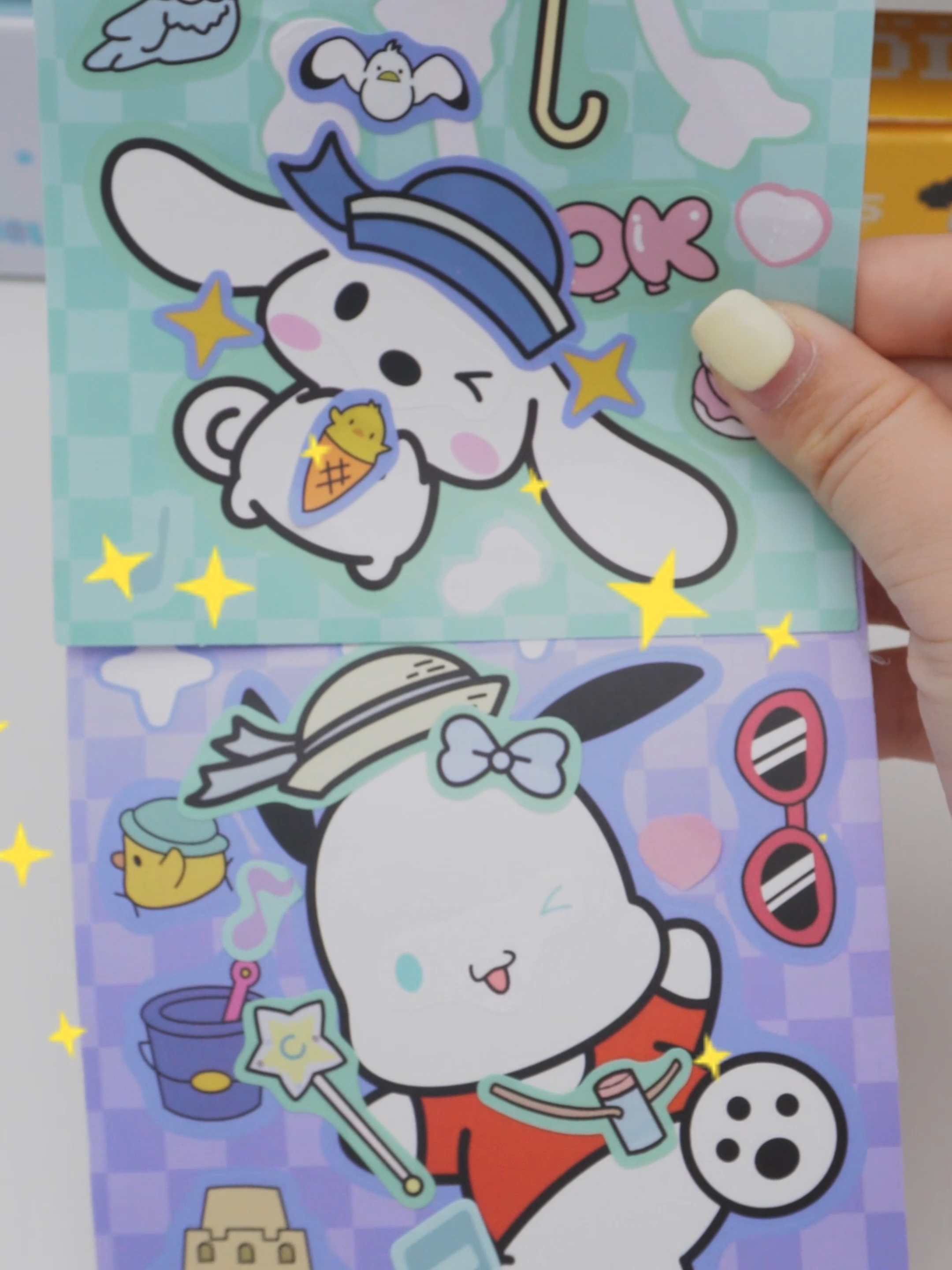 Cinnamoroll ➕ Pochacco ⁉️  #sticker#study#fyp#kawaii #kawaiiink #cinnamoroll#pochacco