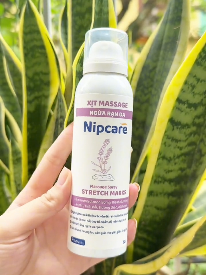 Xóa tan các vết rạn nhờ xịt massage ngừa rạn da Nipcare #rạn #randa #bầu #trending