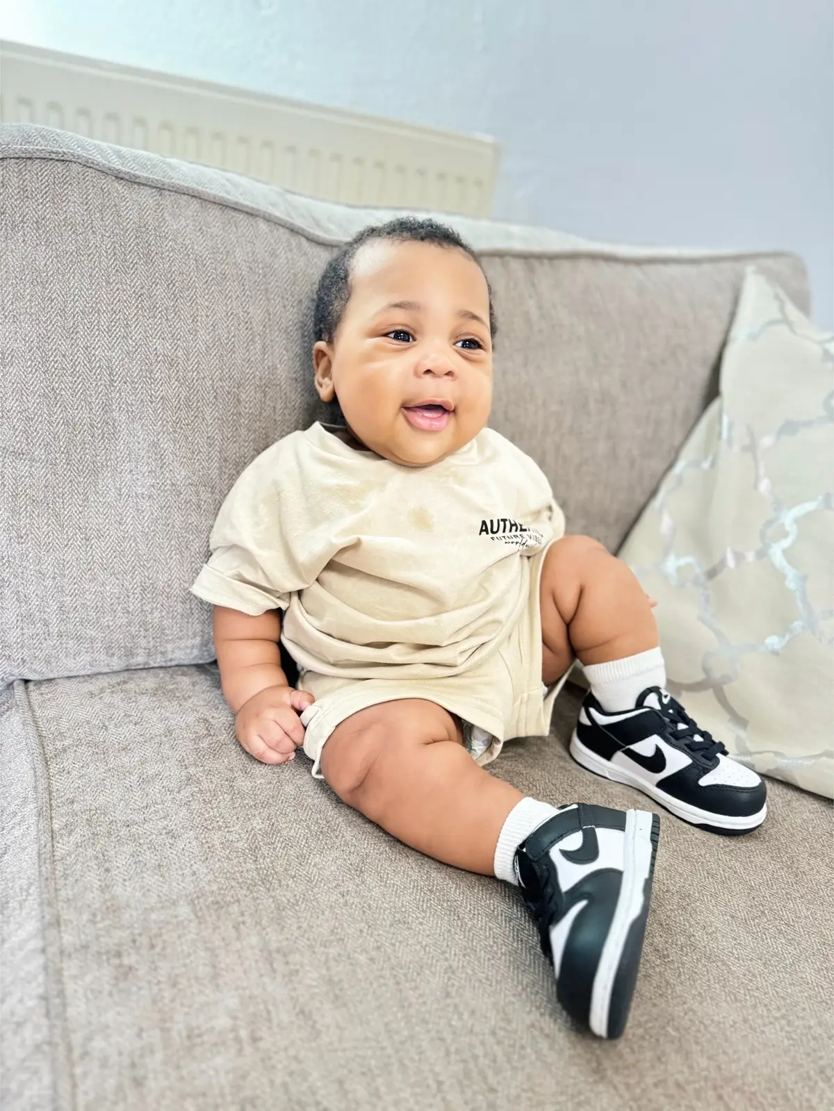 This audio🤣🤣Repost your fav slide😍😍 2 pieces : @Matalan Online  👟: @Nike  #vacation #babyfashion #boymum #babiesoftiktok #zaydandhashim #aishacakes #creatorsearchinsight #babyoftiktok #toddlersoftiktok #babytok #babyoutfits #styletips #OOTD #boysoutfit #toddlerstyle 