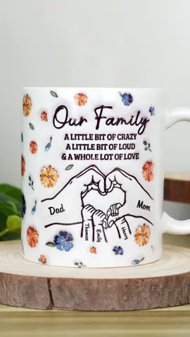 Always, Forever And No Matter What - Family Personalized Custom 3D Inflated Effect Printed Mug - Gift For Family Members #pawfecthouse #personalizedgift #worldwideshipping #gift #family #mom #dad #parents #daughter #son #TikTokMadeMeBuyIt