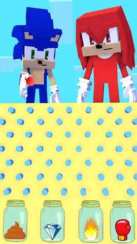 Maze Challenge Ball with Sonic and Knuckles #Minecraft#sonic