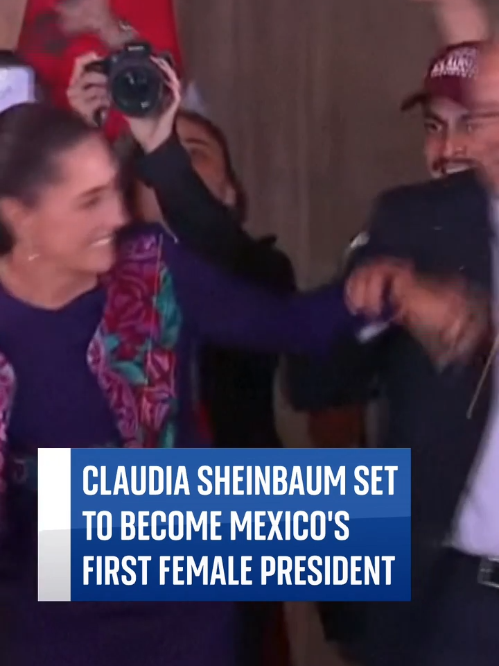 #ClaudiaSheinbaum set to become #Mexico's first #woman #president. The #climate #scientist is a former #Mexico #City #mayor.  🔗Tap the link in the bio for more