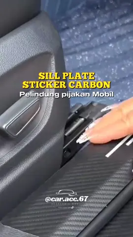 sillplate stiker carbon pelindung pijakan kaki pintu mobil # sillpkate #stikerkarbon #pelindungpijakan 