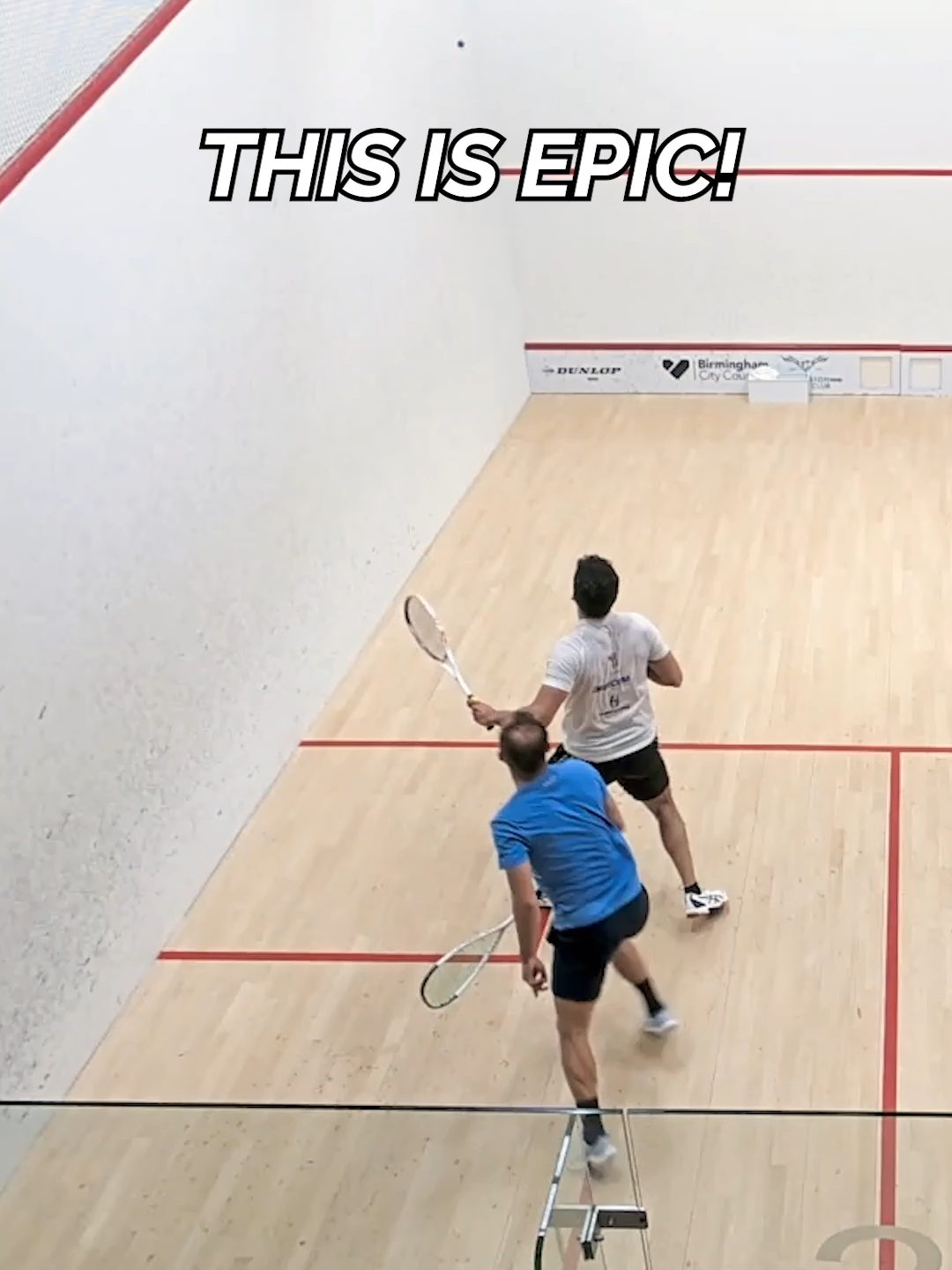 STOP THAT Youssef! 🪄   Behind-the-back followed by the no-look finish 😎@ #squash #psaworldtour #trickshot