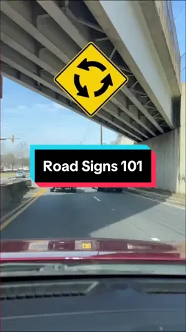 Road Signs 101: 3 Road Signs #dmv #dmvtest  #dmvpracticetest #drivingtest #LearnOnTikTok #driverspermit  #drivingpermit  #drivinglessons  #driverslicense #leftyvlogger