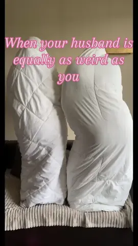 Yep, he’s as weird as me. That’s why we belong together 😂 🩷#husband #mariedlife #weird #fyp #couplegoals #blanketdancetrend #viral #blanketdance #funny #husbandwife #funnytiktok #husbandwifecomedy #couplecomedy #coupletiktok 