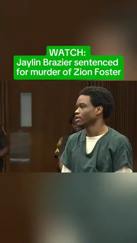 WATCH: Jaylin Brazier sentenced for murder of Zion Foster #court #murder #jaylin #courtroom #foryou #viral #trending 