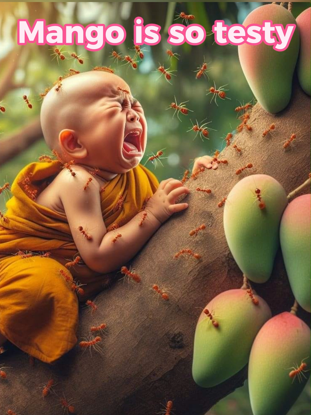 Little Monk Eating Mango #cute #cutebaby #funny #fpy #1millionaudition #foryoupage #trendingnow #trendingvideos