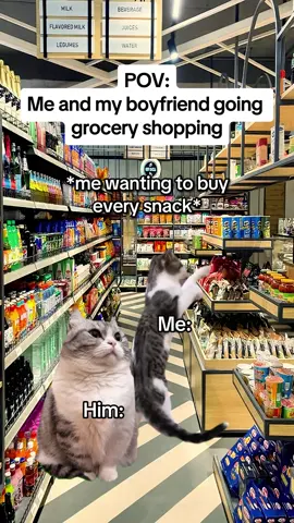 Me and my boyfriend going grocery shopping #catmemes #realatable #Relationship #couple #boyfriend #girlfriend 