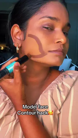Contour hack with @NYX Professional Makeup  #contourhack #contourtechnique #modelface 