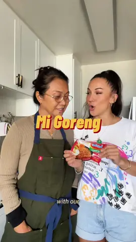 We whipped up a delicious version of @Indomie USA mi goreng! And by we I mean my mom lol but really it was such a quick & tasty meal and all we added was bell peppers, mushrooms and egg! Try it yourself! #migoreng #indomie #cooking #Recipe 