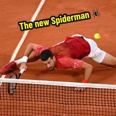 #RolandGarros #RG24 #Tennis #Spiderman #meme #Djokovic 