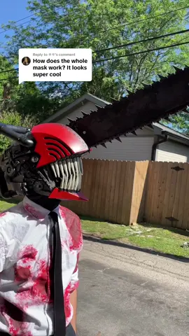 Replying to @𖤐𖤐 here it is in more detail!  #chainsawmancosplay #chainsawmanhelmet #denjicosplay #chainsawmandenji #chainsawman #3dprinting #evafoamcosplay 