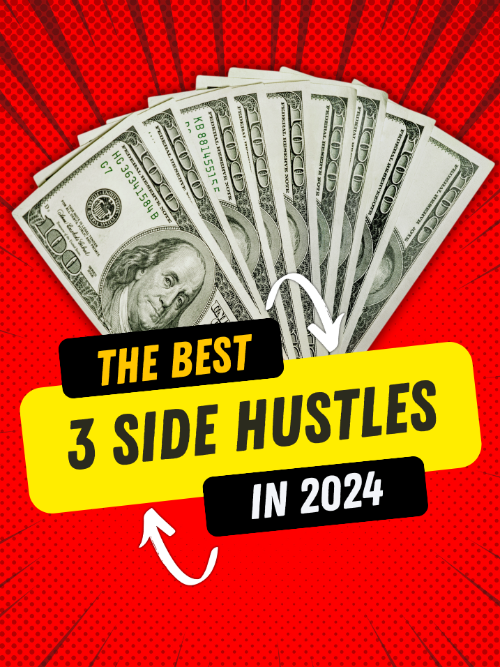 Top 3 Side Hustles for 2024: Earn Extra Income with AI and Social Media. #SideHustle2024  #EarnExtraIncome  #AIVideoCreation