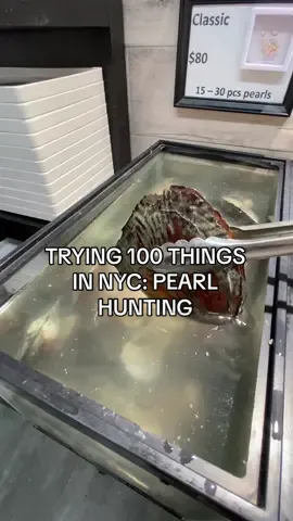 I tried pearl hunting at @Pearl & the beast, truly so amazing! #thingstodoinnyc #nycweekend #bestthingstodoinnyc #dayinmylife #minivlog #weekendinnyc #nycactivities 