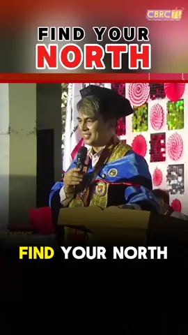 Find your NORTH. A graduation speech inspired by the NORTHern Zambalez Colleges. NORTH is what we find in the compass to locate our navigation. But in this speech, it also serves as an acronym: N-ature to nurture O-pportunity to match preparedness R-elationship that builds network T-rack of past and future H-eart that leads to passion. Find and choose your NORTH!
