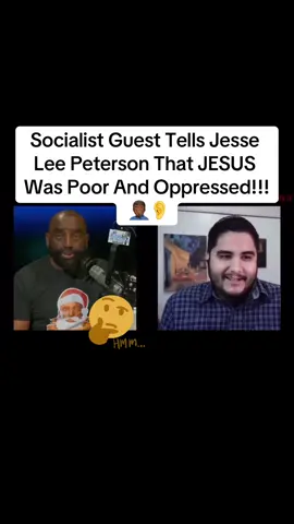 Socialist Guest Tells Jesse Lee Peterson That JESUS Was Poor And Oppressed!!! #fyp #tiktok #foryou #iykyk #church 