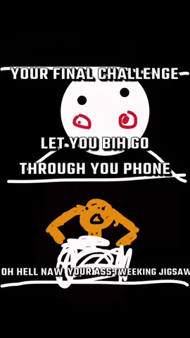let your bih go thru yo phone