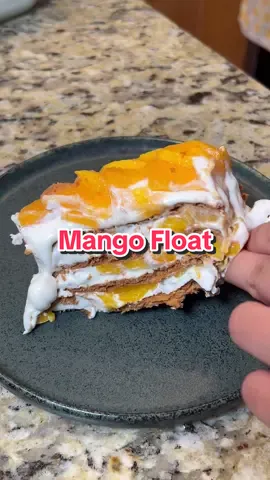 Peach Mango Float 🫵🥹 #filipinofood 