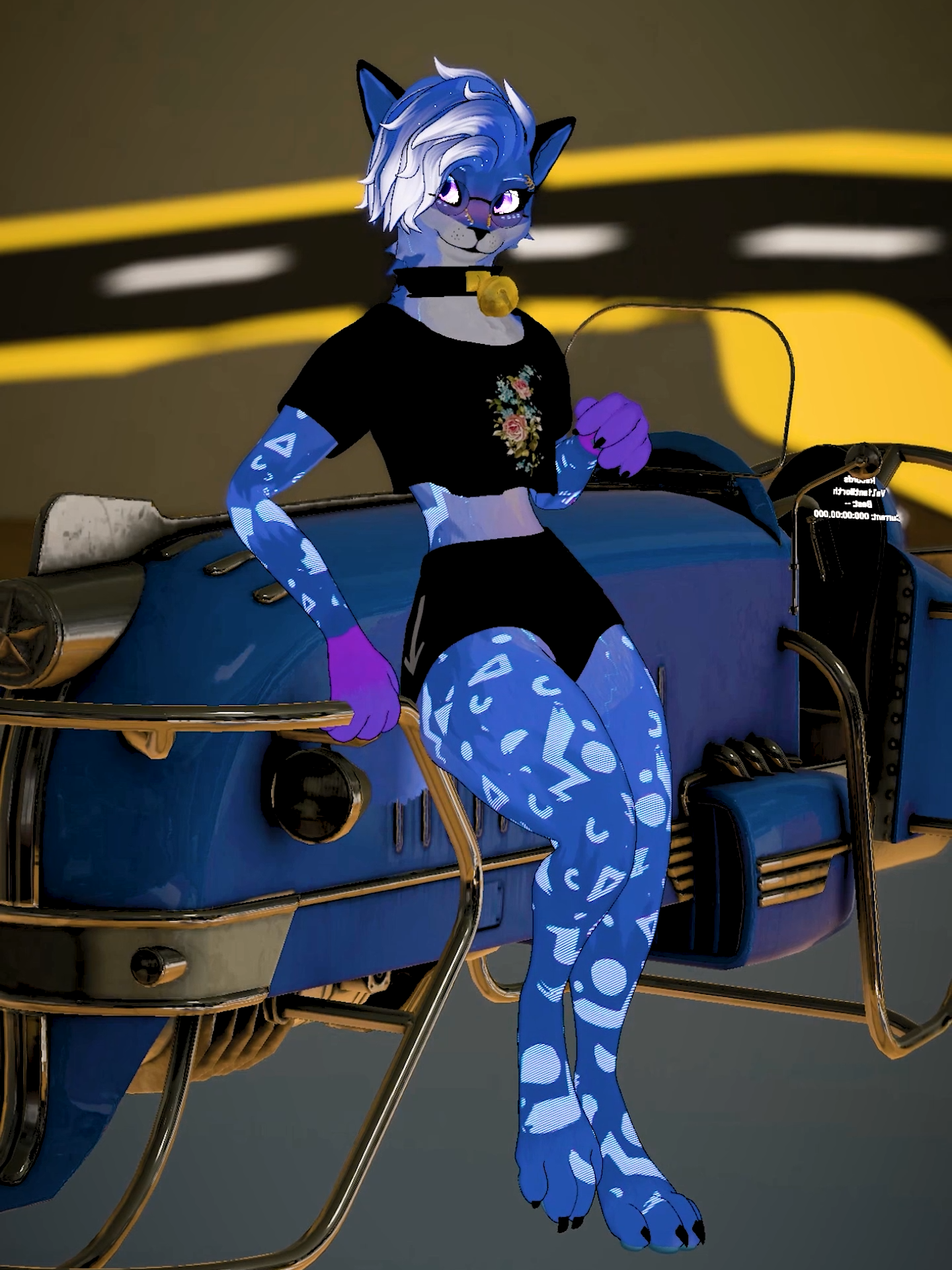 Hovercars in VR ~ #vrchat #gaming #vr #vtuber #streamer #femboy #furry