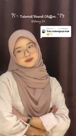 Replying to @(╥﹏╥) done tutorial bawal chiffon <333 #tutorial #bawaltutorial #bawalchiffon #tutorialtudung #fyp 