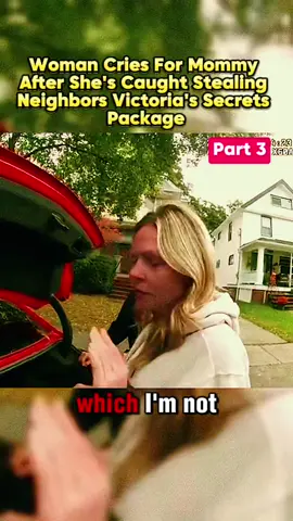 Part 3 Woman Cries For Mommy After She's Caught Stealing Neighbors Victoria's Secrets Package #bodycam #cops #copsoftiktok #copsontiktok #police #policeofficer #policeoftiktok #fyp #tiktok #foryou 