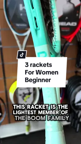 3 rackets for Women Beginner Player 🎾 Check them on our website! #babolat #wilson #head