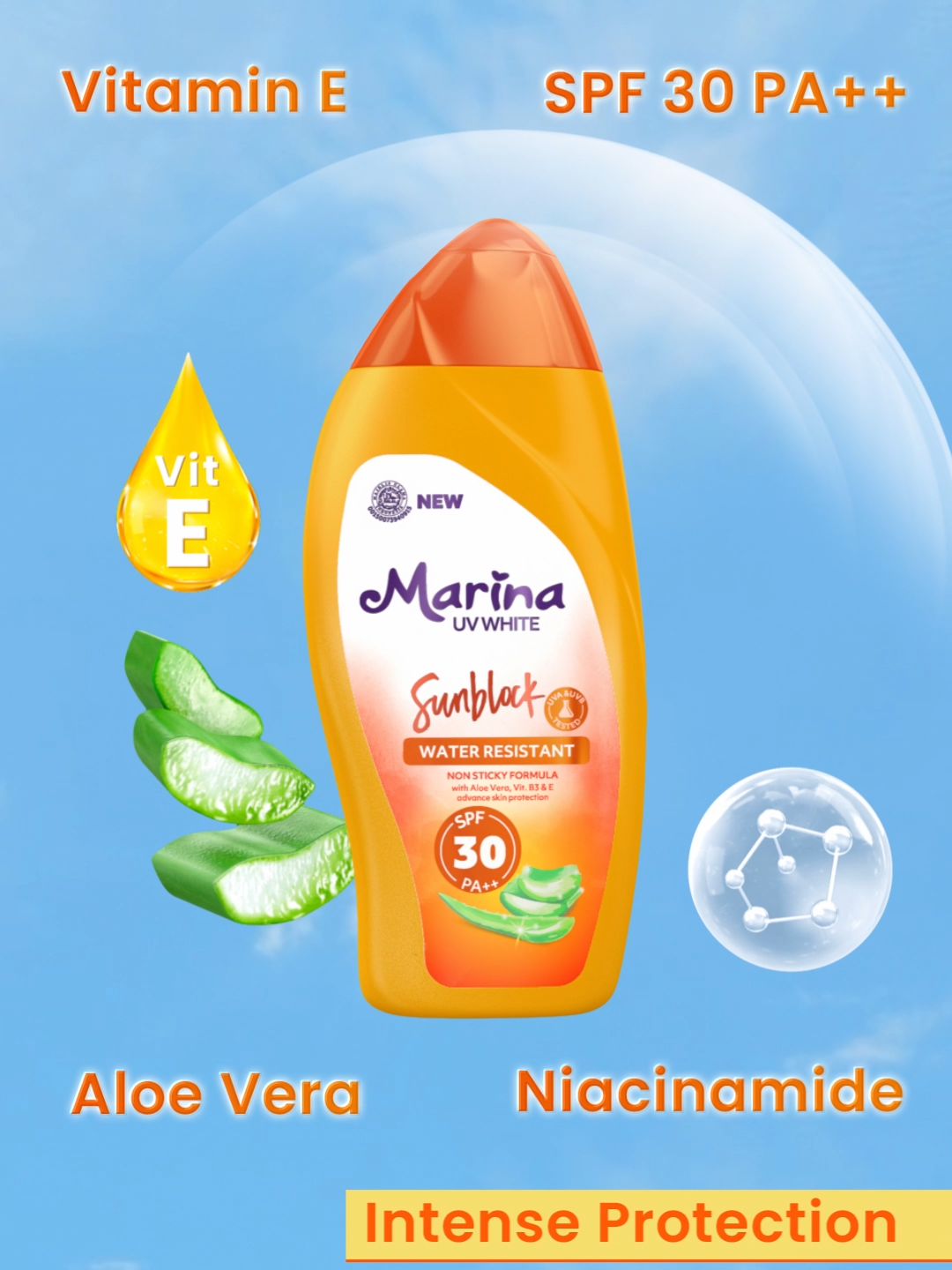 Body lotion dan Sunblock dengan SPF30 PA++ yang bantu lindungi kulitmu dari sinar UVA & UVB serta polusi. udah coba belum?😆 #MarinaExtraSPF30 #MarinaSunblock #ExtraProtectionExtraBright