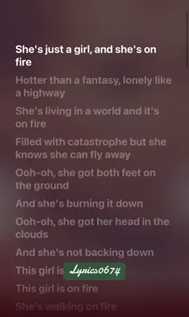 Fullsong-(Girl on Fire) ft. Alicia Keys #music #lyrics #fullsong #lyrics0674 #dubai🇦🇪 #fyp 
