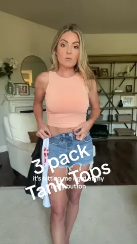 This is a three pack, comes in other color combos! Such a great deal and the quality is amazing!  10/10 recommend #tanktop #shirt #tanktops #blouse #athleticwear #fyp #viral #tiktokshopsummersale #croptop #croptops 