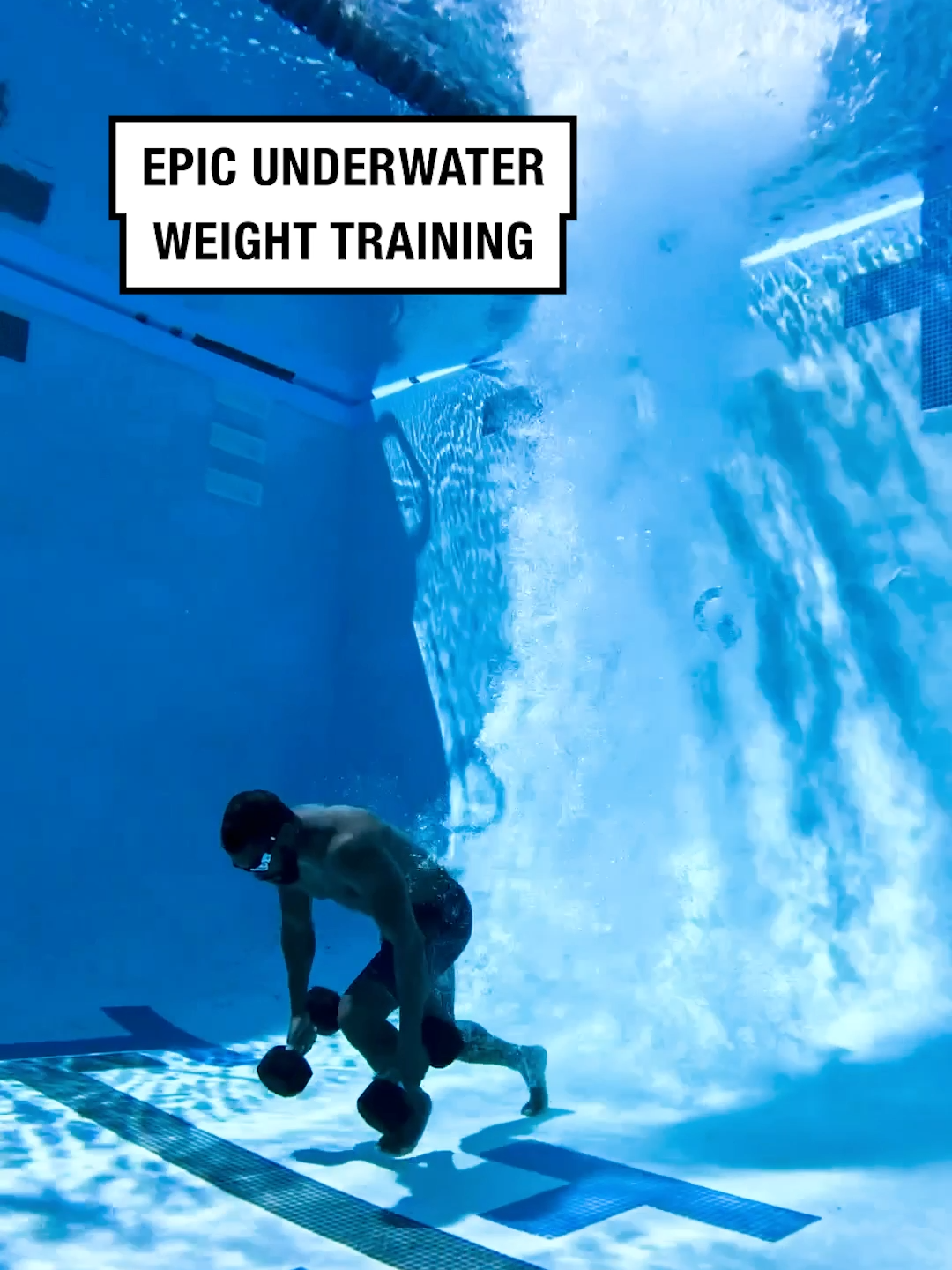 Now that's a workout! 😳🏋️ 🎥 deependfitness #UNILAD #workout #weights #strength #underwater #swimming #swim #muscle