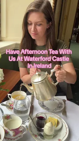 Tea time in Waterford, Ireland 🇮🇪 📍 Waterford Castle #WaterfordCastle #WaterfordIreland #Waterford #Ireland #irelandtiktok #ireland🇨🇮 #irelandtravel 