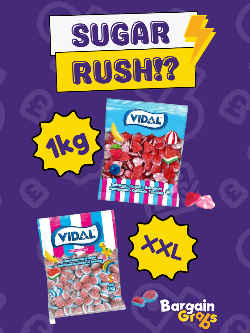 HOW MUCH!? 🧠🩷 Vidal Jellies x 1kg 🍬 Various Flavours #vidal #jellies #Spooky #Chewy #JellyFilledBrains #Delicious #TwistedHeartSweets #Fruity #shareable #treats #candy #party #share #bargain #bargaingrabs #dealoftheday #deal #cheap