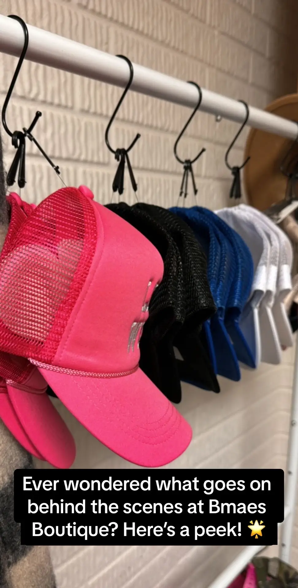 Ever wondered what goes on #behindthescenes at Bmaes Boutique? 🤔 Swipe through the pictures to take a peek! 🌟  #bts #btsboutique #shopsmall #shopsmallbiz #shopsmallbusiness #behindthescene #shopbmaes #bmaesboutique #boutiqueowner #boutiqueshopping 