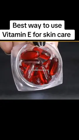 Best way to use Vitamin E for skin 😱😱  وٹامن ای کا سکن کيليے بہترين استعمال #vitaminE #vitamineEoil #skincare #vitaminEoilforskin #realskinbeautycare #foryou  #usa🇺🇸 #usa 
