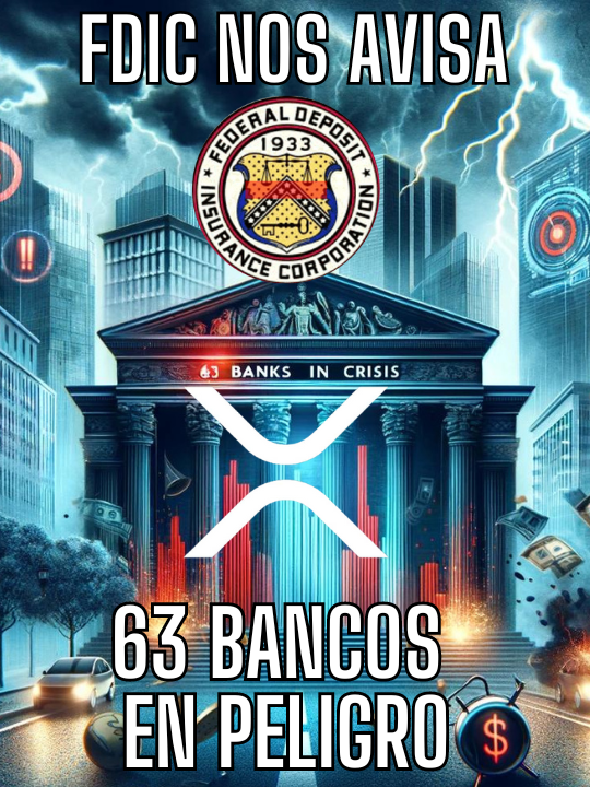 🚨FDIC NOS AVISA⚠️63 BANCOS EN PELIGRO‼️XRP DESCONGELARA EL SISTEMA EUROCLEAR💥.#xrp, #xrpenespañol, #xrpnoticias, #xrpripple, #xrpnoticiasenespañol, #xrpnews, #ripplepriceprediction, #ripplexrp, #ripplexrpprice, #xrpripplenews, #comprarxrp, #xrpnoticiasspain,