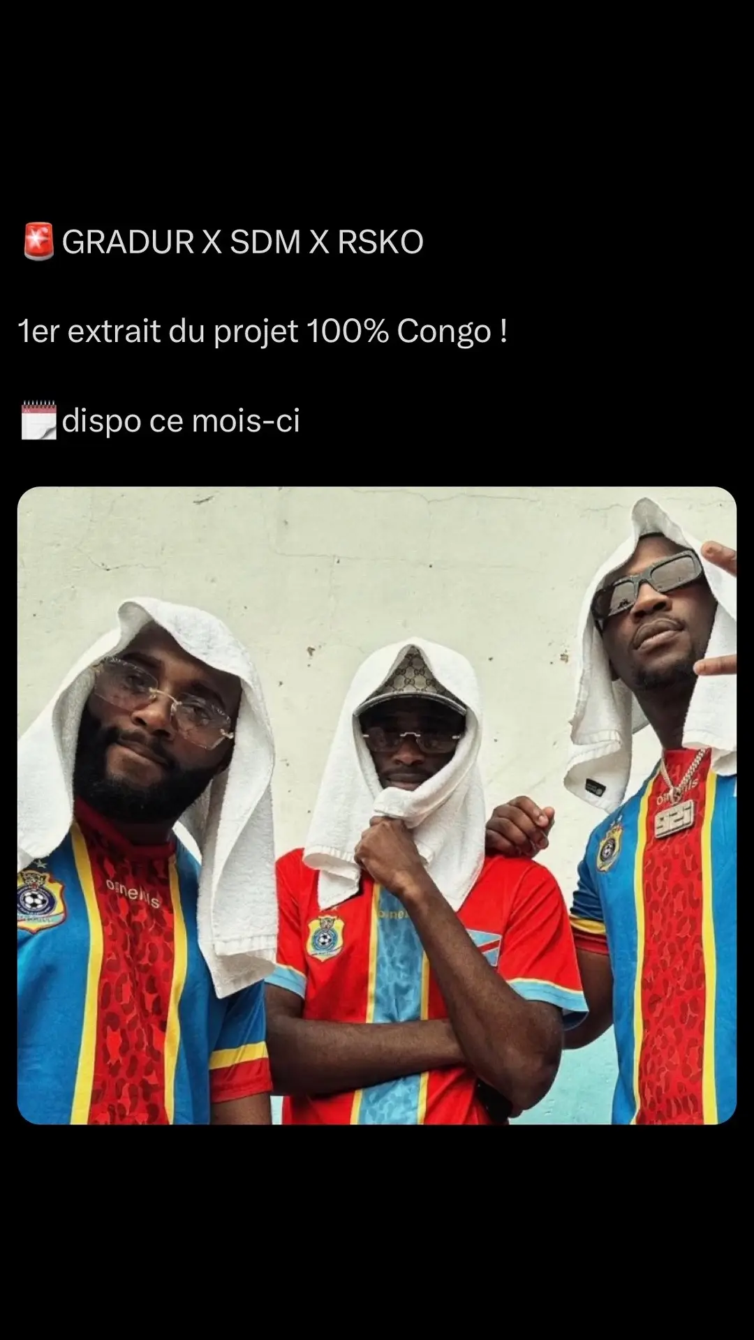 🚨Enfin, le 1er extrait du projet 100% Congo dispo ce mois-ci ! #pourtoi #fyp #fly #foryou #rapfr #congo #viral #exclu 