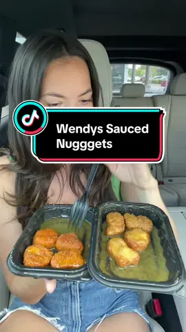 Spicy honey BBQ was my fave #wendys #mukbang #mukbangeatingshow #chickennuggets #eatingshow #eatingvideo #foodreview #fastfood 