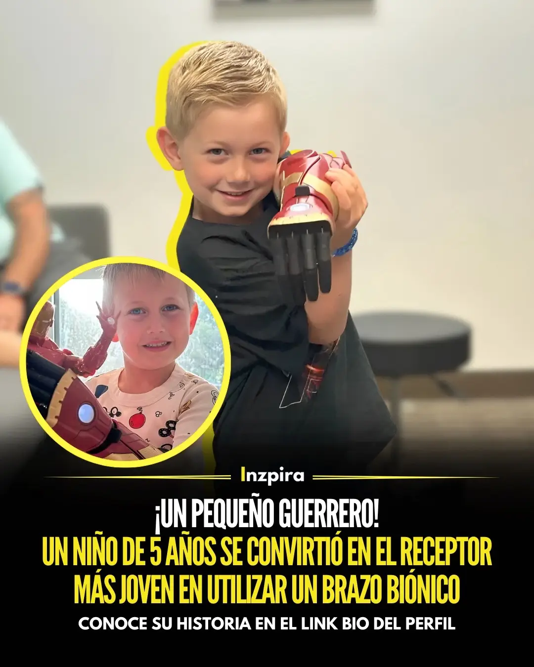 ❤️‍🩹 Jordan Marotta, un valiente niño de Long Island que nació sin su mano izquierda, se ha convertido en un verdadero superhéroe al recibir un brazo biónico inspirado en 