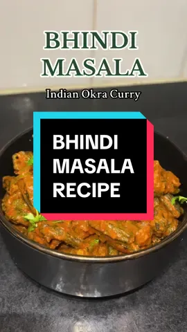 Bhindi Masala Recipe - Okra Curry Indian Style  #bhindimasala #indianrecipe #indianfood #vegetarian #FoodTok #Foodie #indiantiktok #indiancurry #okra #okracurry #gujaratirecipe 