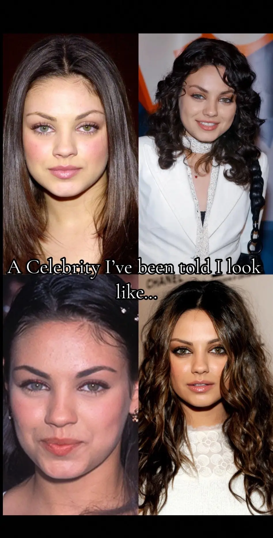 I didn't really see it…it’s the colored eyes for me lol 💚 and hers are still brighter! #celblookalike #milakunis #fyp #viral #trending #orlandofl #phillygirl 