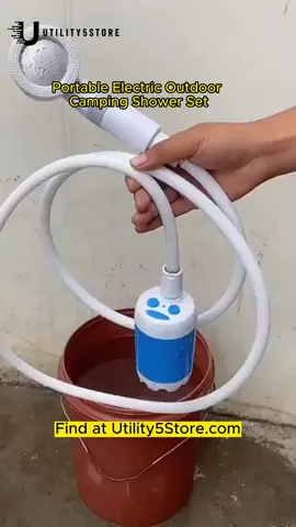 Portable Electric Outdoor Camping Shower Set🍸 Find name product at our website or copy link in comment ! 📣 Use #utility5store to get featured! No c