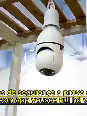 Kit 3 Câmeras de segurança a Prova D'água sem fio gira 360 com app Yousee full HD visão notturna.mp4