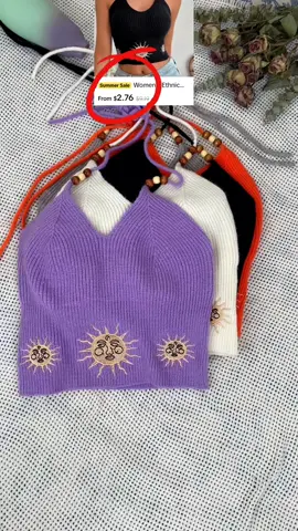 Ethnic Pattern Sweater Vest♥️#tops #Suspenders#tiktokshop #healthylifestyle #tiktok #fashion #cheap #hotgirl #fypシ゚viral #new 
