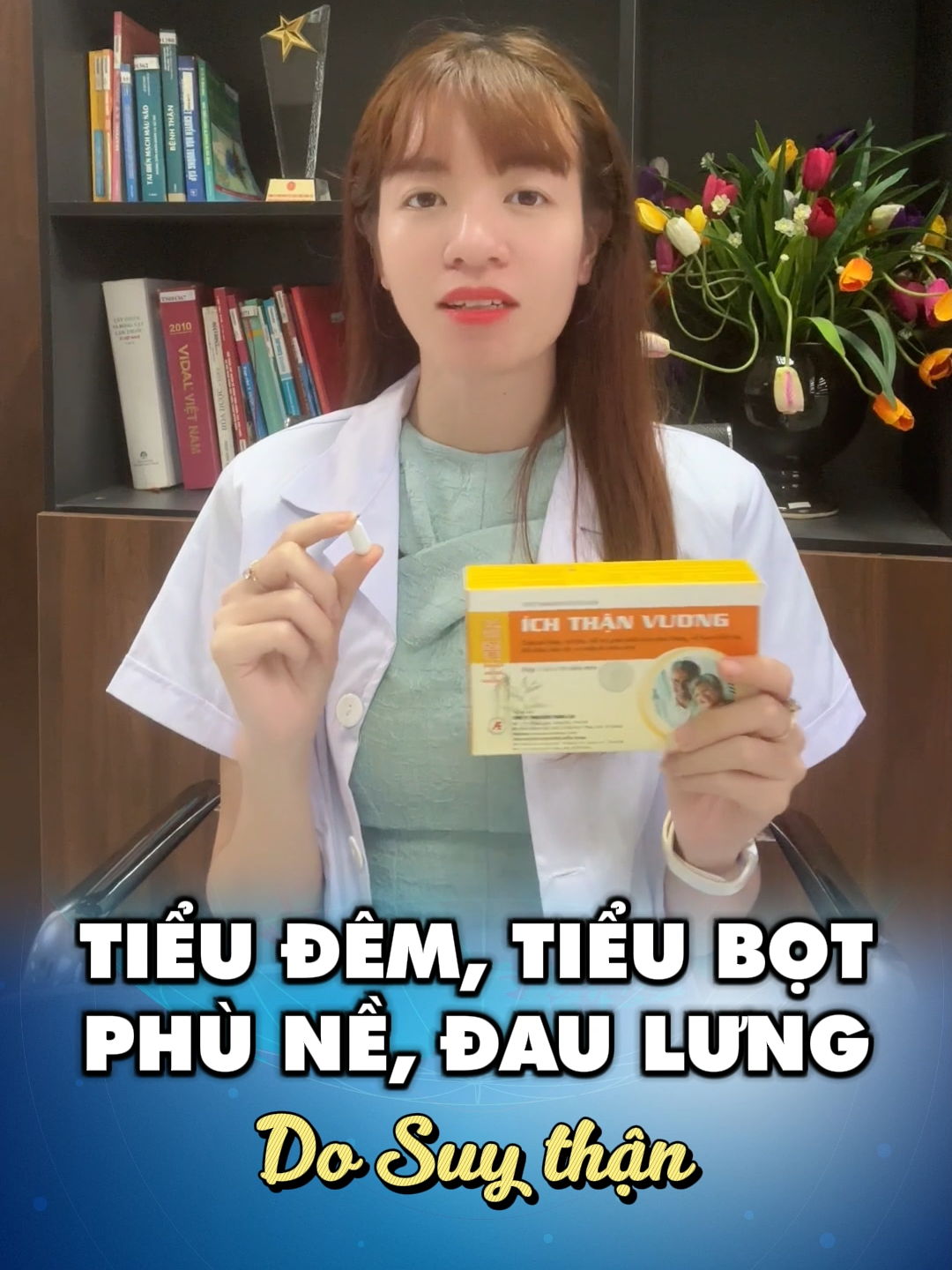 Tiểu đêm, tiểu bọt, phù nề, đau lưng do Suy thận - Xem ngay! #tieudem #tieubot #phune #suythan #chaythan #ichthanvuong #ichthanvuongplatinum