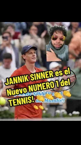 #greenscreen El Tenis Tiene a un NUEVO REY! JANNIK SINNER es el Numero 1 👏👏 #sinner #fyp 