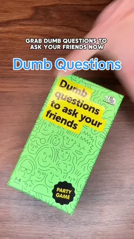 Trust us when we say this game is full of questions you NEED to ask your friends. #newgame #boardgame #dumbquestionsgame #dumbquestions #partygames #games