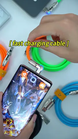 Cabo de carregamento rotativo de 180°，Jogue jogos sem restrições#samsung #android #technology #smartphone#Fast charging cable
