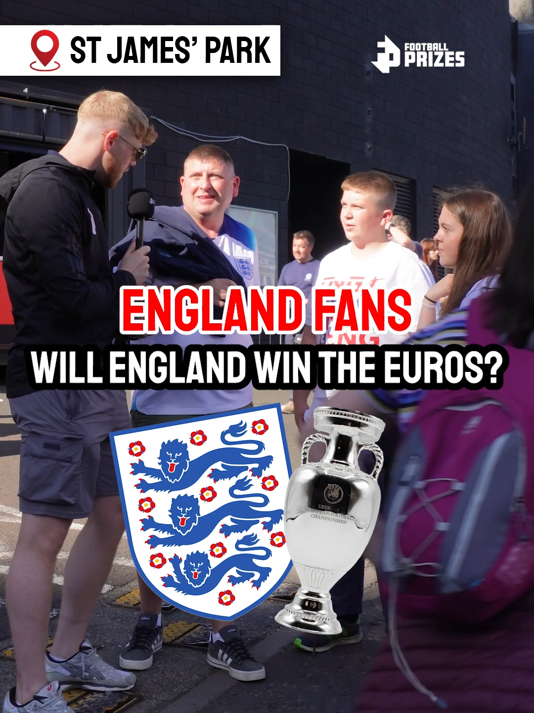 WILL ENGLAND WIN THE EUROS?! 👀⚽ Confidence was high outside St James' Park this week... do you agree?! #football #Soccer #england #footballprizes #stjamespark #trending #viral #fypシ゚ #foryoupage #euro